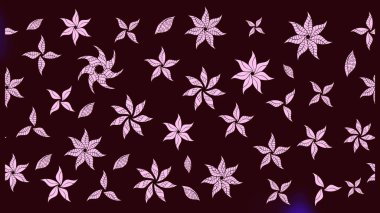 El çizimi çiçek unsurları olan soyut çizim raster deseni. Kahverengi üzerine kahverengi. 1950-1960 motifleri. Retro tekstil tasarım koleksiyonu. Çiçekli ipek eşarp..