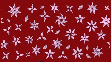 Küçük çiçekteki sevimli çiçek deseni. Raster illüstrasyonu. Kibarca, kırmızı renkte yaz çiçekleri. Raster deseni.