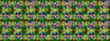 Renkli elementlerle Raster ilginç desen.