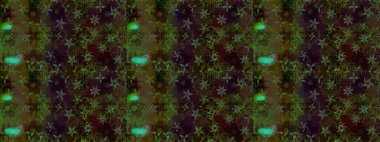 Yüzey için tekrarlanan doku, ambalaj kağıdı, kahverengi ve yeşil renkli kar tanesi. Kış kar taneleri, raster arka plan.