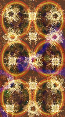 Raster kar taneleri arka plan. Raster resim. Renk arka plan üzerinde izole soyut kar taneleri ile düz tasarım. Snowflakes desen. Kar tanesi renkli desen.