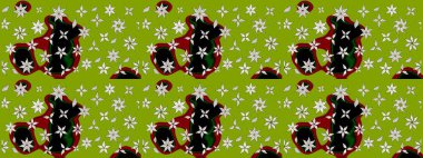 Kıvırcık, parlak örgü. Çiçek çelengi. Eski moda arka plan. Desen, çizim, çiçek sınırı. Raster illüstrasyonu. Güzel, pürüzsüz kumaş, tuval..