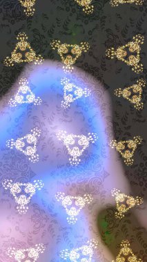 Modern gri, nötr ve mavi raster arka plan duvar kâğıdı çizgileri, desenli desenli desenli çiçekler, çiçekli süsler. Çiçekli el çizimi çizimi deseni.