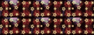 Kar Tanesi Mozaik ikonu. Kahverengi, siyah ve kırmızı siluet kar tanesi işareti. Sembol kışı, donmuş, Noel, yeni yıl tatili. Düz dizayn. Raster illüstrasyonu. Grafiksel element dekorasyonu.