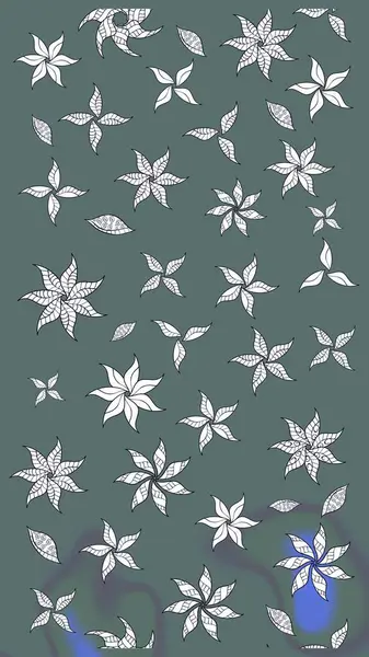 Yumuşak, yaz çiçekli arka plan. Çiçekli karalama şeklinde Raster çiçek deseni. Tarafsız renklerde çiçekler.