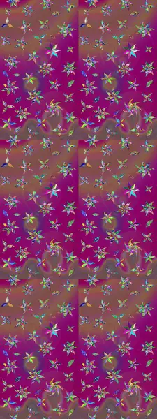 Parmak izi, kumaş, duvar kâğıdı, tekstil için raster dokusu. Renkli grunge soyut arkaplanı sütun çiçekleri ile zenginleştirir. Nakış desenli çiçek deseni..