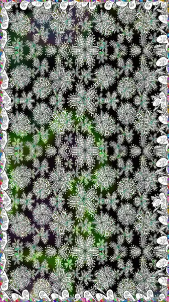 Gri renkler. Klasik çiçekler. Yaz çiçekleri teması. El çizimi, soyut ve süslü elementler. Suluboya resim taklit Raster illüstrasyonu.