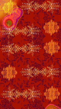 Renkli elementlerle Raster ilginç desen.