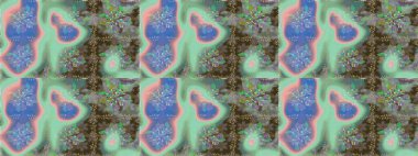 Tarafsız renklerde bir papatya deseni. Raster illüstrasyonu. Tarafsız renklerde.