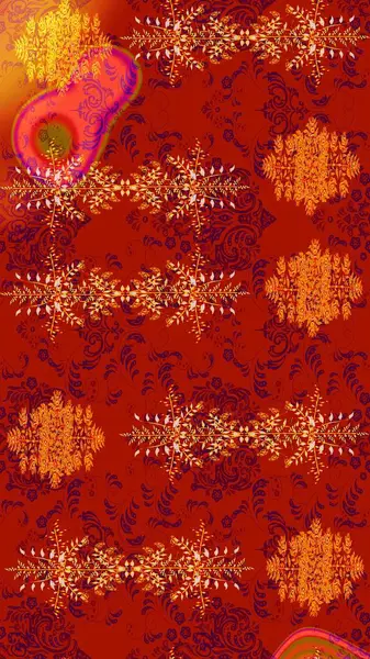 Renkli elementlerle Raster ilginç desen.