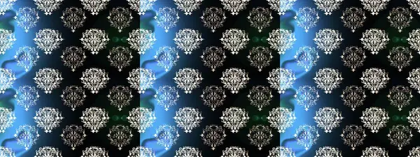 Raster suluboya çiçek deseni, narin çiçekler, siyah, mavi ve gri çiçekler, tebrik kartı şablonu. Güzel kumaş deseni.