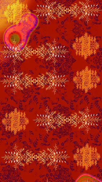 Renkli elementlerle Raster ilginç desen.