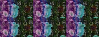 Renkli Bahar Teması eskiz kalıbı. Düz Çiçek Elementleri Tasarımı. Süslü kumaş deseni. Raster illüstrasyonunda çiçek deseni çizimi.