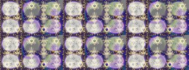 Soyut mandala veya kaprisli kar tanesi içini kaplamak sanat çizmek. Renkli arka plan üzerinde izole sevimli kar taneleri. Raster illüstrasyon.