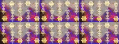 Çiçek deseni. Chichi 'nin kumaş kalıbını çiz. Raster illüstrasyonu. Düz Çiçek Elementleri Tasarımı. Renkli Bahar Teması çizim şablonu.