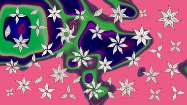 Çiçek arkaplan. Güzel kumaş deseni. Çizim raster deseni.