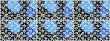 Etnik Mandala havlusu. Raster Henna tarzı. Sınır Kızılderili çiçekli paisley patten. Tebrik kartı geçmişi, boyama kitabı, arkaplan ve tekstil için kullanılabilir. Kusursuz süs izi..