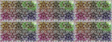 Şatafatlı bahar bahçesi dokusu. Gri renklerde çiçeksiz. Raster illüstrasyonu. Çiçek deseni. Gri renkli çiçekler.