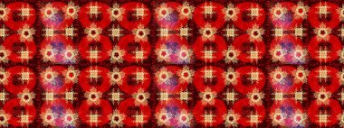 Arkaplanda soyut kar taneleri olan düz tasarım. Raster illüstrasyonu. Kar taneleri deseni. Kar taneleri arka planda. Kar tanesi süslemeli desen.