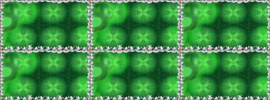 Yeşil renkli çiçekler. Raster düz çiçekleri pürüzsüz desen. Tasarım hediye paketi, tebrik kartları, posterler ve afiş tasarımı.