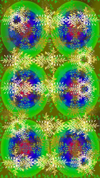 Elle çizilmiş kartanesi karalaması. Yılbaşı kış tasarımı için renkli kar taneleri. Raster illüstrasyonu.