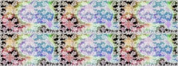 Çiçek açan parlak kolaj çiçekleri nötr. Çiçek tasarımı için inanılmaz bir kolaj cenneti tarzı. Çiçekli zambaklar dikişsiz arkaplan.