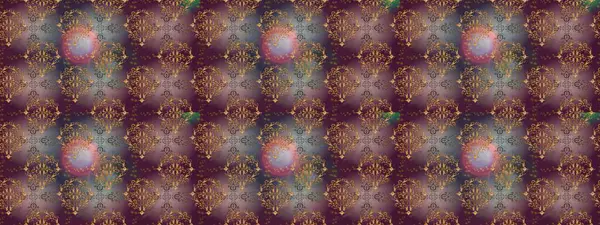 Raster illüstrasyonu. Kahverengi, mor ve gri renkte yaprakları olan yabani çiçekler. Eskiz arkaplan modeli. Suluboya, elle çizilmiş.