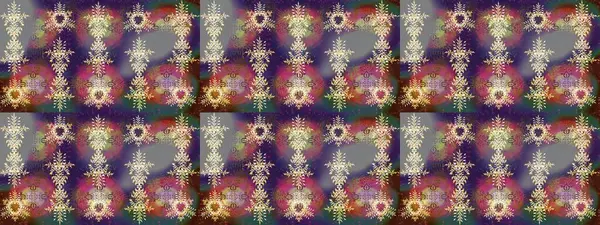 Renklere göre dizayn. Raster kış deseni. Raster illüstrasyonu. Çiçek Elementleri ile soyut arkaplan.