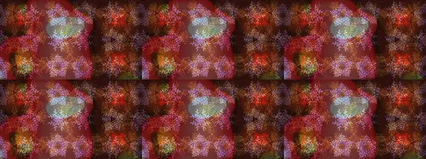 Kar taneli, kahverengi, kırmızı ve mor renkler. Raster illüstrasyonu. Raster Noel soyut renkli arkaplan ve tatlı kar tanesi.