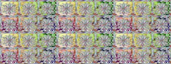 Raster çiçekli arka plan. Güzel, pürüzsüz bir desen. Düz Çiçek Elementleri Tasarımı. Yazdır. Güzel kumaş deseni. Renkli Yaz Temalı Kusursuz Arkaplan.