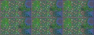 Egzotik hayvanlar. Kusursuz. Mavi kelebekler. Kumaş, kağıt, ambalaj kâğıdı ve duvar kağıdı tasarımı için harika bir arka plan. Raster illüstrasyonu.