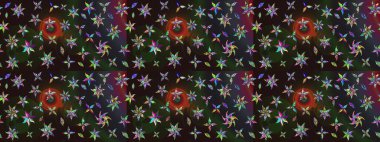 Robot resim. Küçük çiçekteki sevimli çiçek deseni. Raster illüstrasyonu.