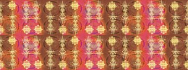 Güzel dekorasyon. Kahverengi, pembe ve turuncu renklerde suluboya kar taneleri. Raster illüstrasyon kar taneleri. Kışın sembolü.