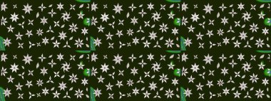 Küçük çiçekteki sevimli çiçek deseni. Güzel karalamalı çiçek desenli çizim. Güzel kumaş deseni. Raster illüstrasyonu.