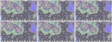 Çiçek tasarımı için inanılmaz bir kolaj cenneti tarzı. Çiçekli zambaklar kusursuz bir arka plan. Parlak çiçekli kolaj çiçekleri gri.