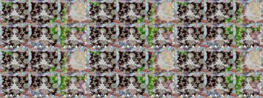 Küçük çiçekteki sevimli çiçek deseni. Kusursuz. Raster illüstrasyonu.