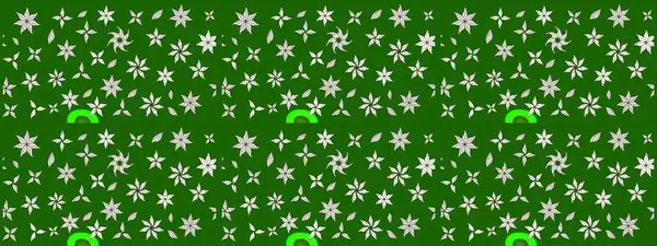 Çiçek yeşili eskiz deseni. Raster çiçek izi. Klasik taslak çizimi. Raster Yumuşak kumaş deseni.