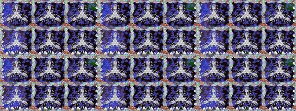 Siyah çiçekli kusursuz desen, suluboya çiçek deseni, sevimli çiçek, duvar kağıdı, kart ya da kumaş için fayanslı. Raster - stok.