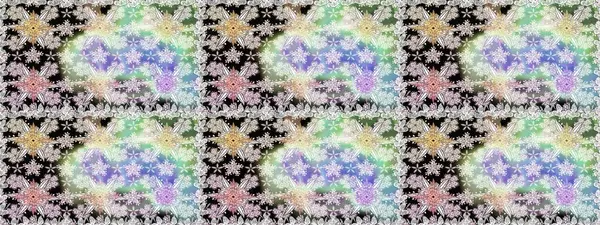 Küçük çiçekte güzel bir desen. Moda baskıları için zarif bir şablon. Küçük renkli çiçekler. Motley illüstrasyonu. Tarafsız çiçekli bahar çiçekleri.