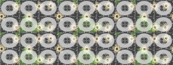 Kar taneleri izole edildi. Güzel süs eşyası. Gri, nötr ve yeşil renklerde kar tanesi süsü. Kar tanesi süsü Raster illüstrasyonu.