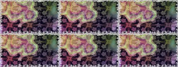 Çiçekli karalama şeklinde Raster çiçek deseni. Raster illüstrasyonu. Gri renkte yaz çiçekleri.