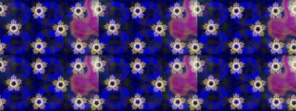 Kar tanelerinin soyut arkaplanlı Noel şablonu. Raster illüstrasyonu. Noel ve yeni yıl moda baskıları için tatil tasarımı. Mavi, gri ve siyah kar taneleri.