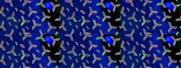 Mavi, siyah ve yeşil renklerde ayrık suluboya kar taneleri. Güzel dekorasyon. Raster illüstrasyon kar taneleri. Kışın sembolü.