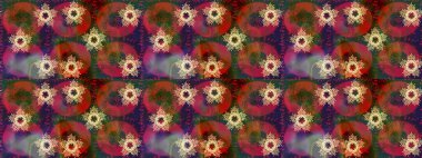 Güzel süs eşyası. Kahverengi, kırmızı ve yeşil renkli kar tanesi süsü. Kar taneleri izole edildi. Kar tanesi süsü Raster illüstrasyonu.