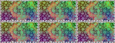 Renkli Yaz Temalı Kusursuz Arkaplan. Raster çiçekli arka plan. Güzel kumaş deseni. Düz Çiçek Elementleri Tasarımı. Yazdır. Sevimli, pürüzsüz desen.