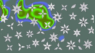 Tarafsız renklerde çiçekler. Tatil havası. Nazik romantik baskı. Raster güzel bir çiçek deseni çizmiş. Bahar mevsimi.