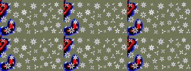 Eskiz Vintage Çiçek Deseni. Raster Kalça dokusu deseni.