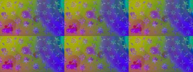 Kabile sanatı boho baskısı, klasik çiçek arkaplanı. Arkaplan dokusu, duvar kağıdı, mor renkli çiçek teması. Soyut etnik raster çizim kalıbı.