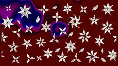 Kırmızı renkte çiçekler. Yumuşak, bahar çiçekli arka plan. Raster çiçek desenli ve çiçekli..