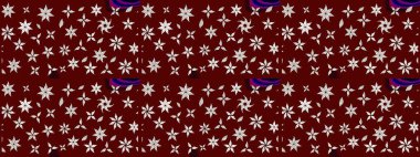 Çiçekli bahar çiçekleri. Küçük çiçekte güzel bir desen. Küçük renkli çiçekler. Moda baskıları için zarif bir şablon. Motley illüstrasyonu. Çizim.